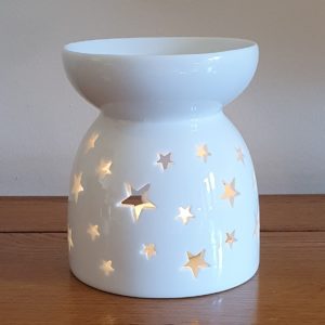 White Ceramic Wax Melt & Oil Burner - Star