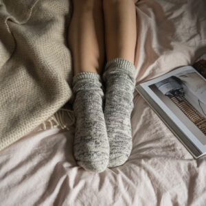 Thick Alpaca Fleck Socks